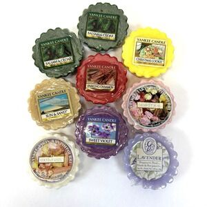 VTG Yankee Candle Wax Tart Potpourri Melt MIXED LOT of 8 + 1 Misc: SEE PICTURES